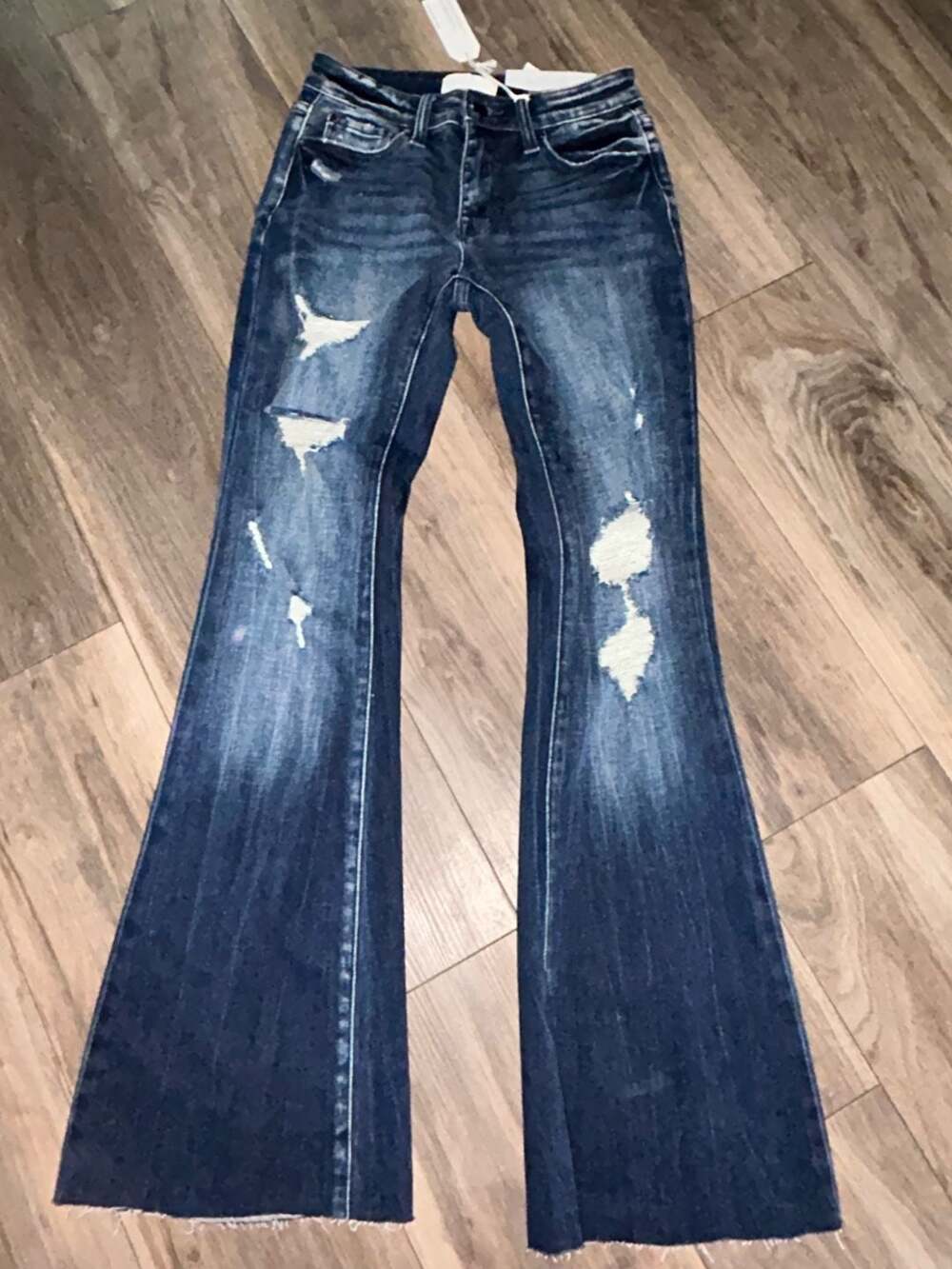 Petra159 Distressed Flare Jeans Size 3/25